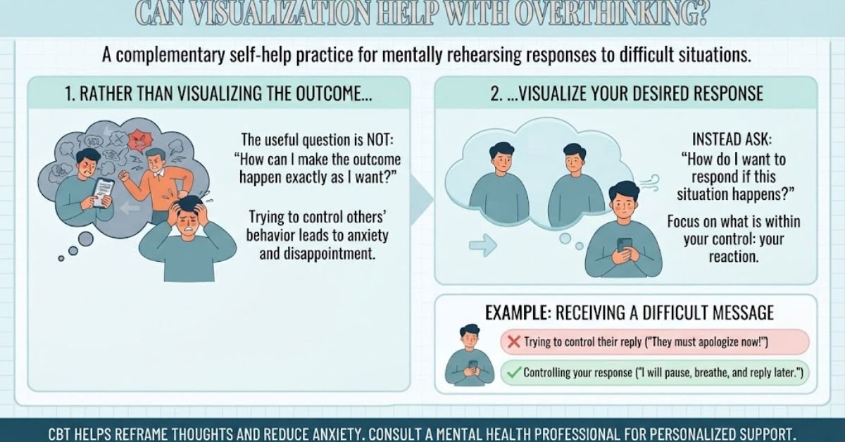 Visualization as an optional self-reflection exercise for overthinking