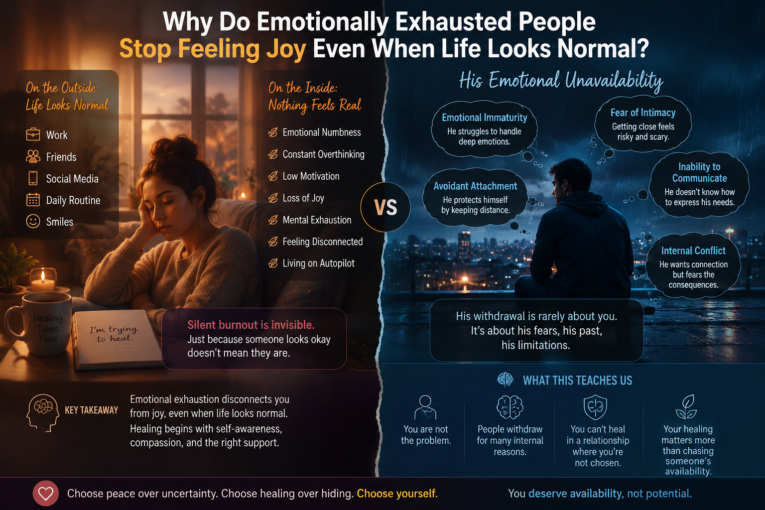 Why Do Emotionally Exhausted People Stop Feeling Joy Even When Life Looks Normal