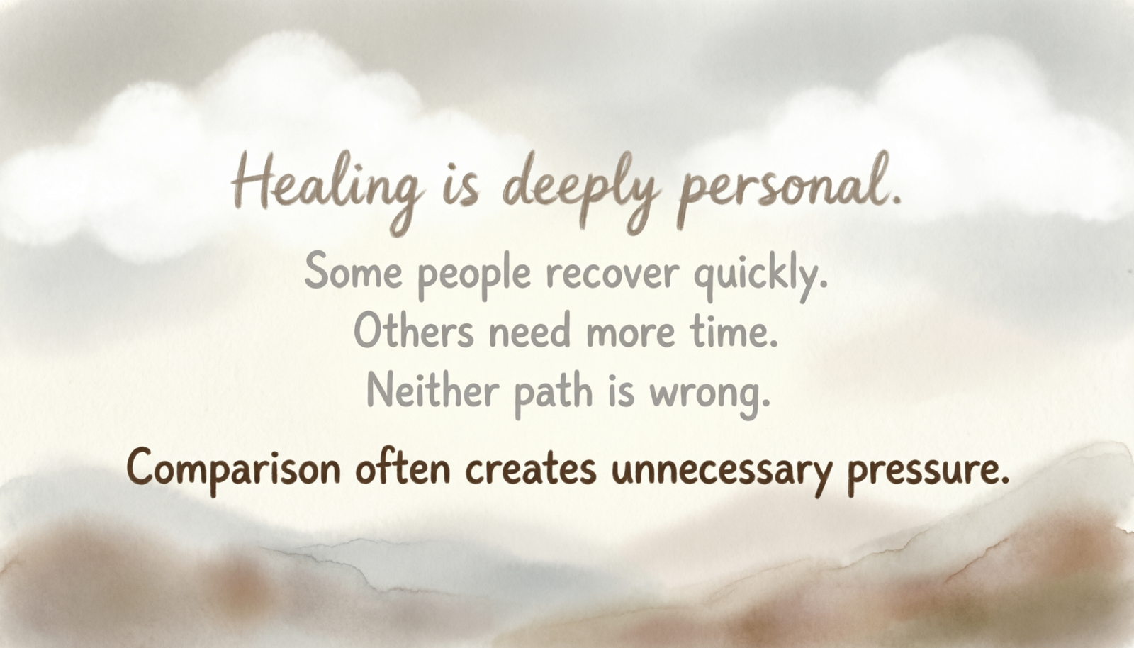Why Comparing Healing Journeys Is Dangerous