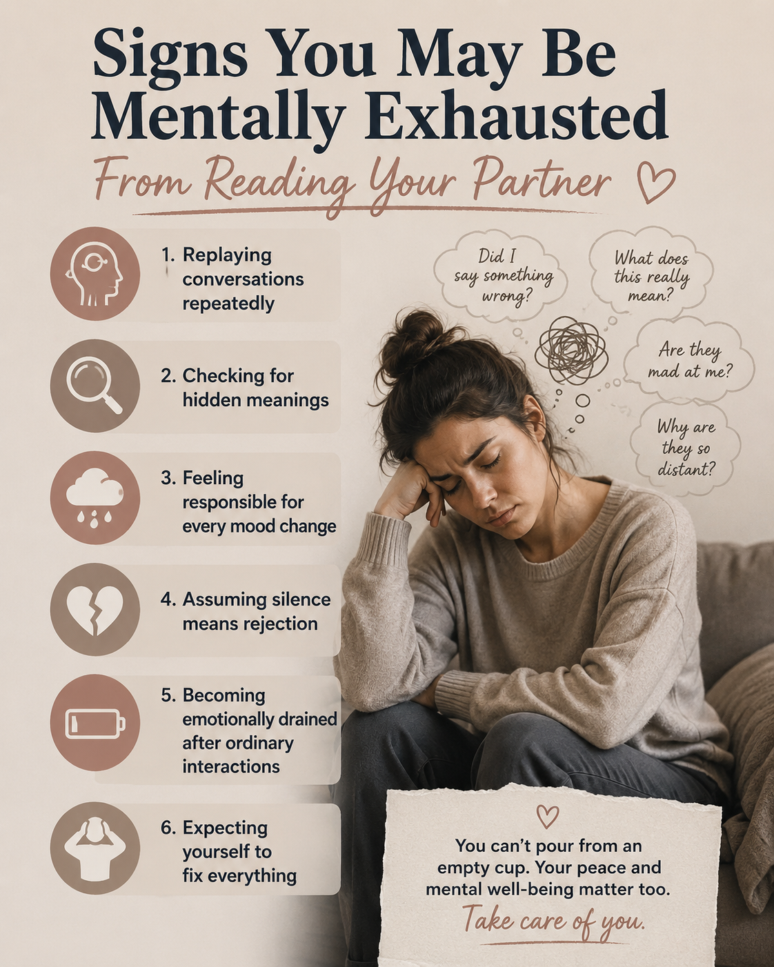 Signs You May Be Mentally Exhausted From Reading Your Partner