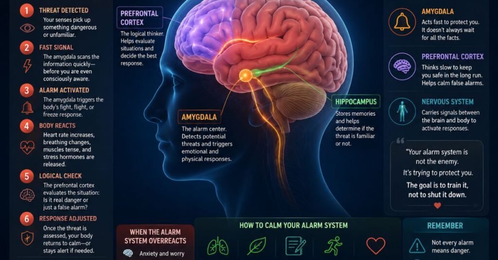 what is the alarm system of amygdala